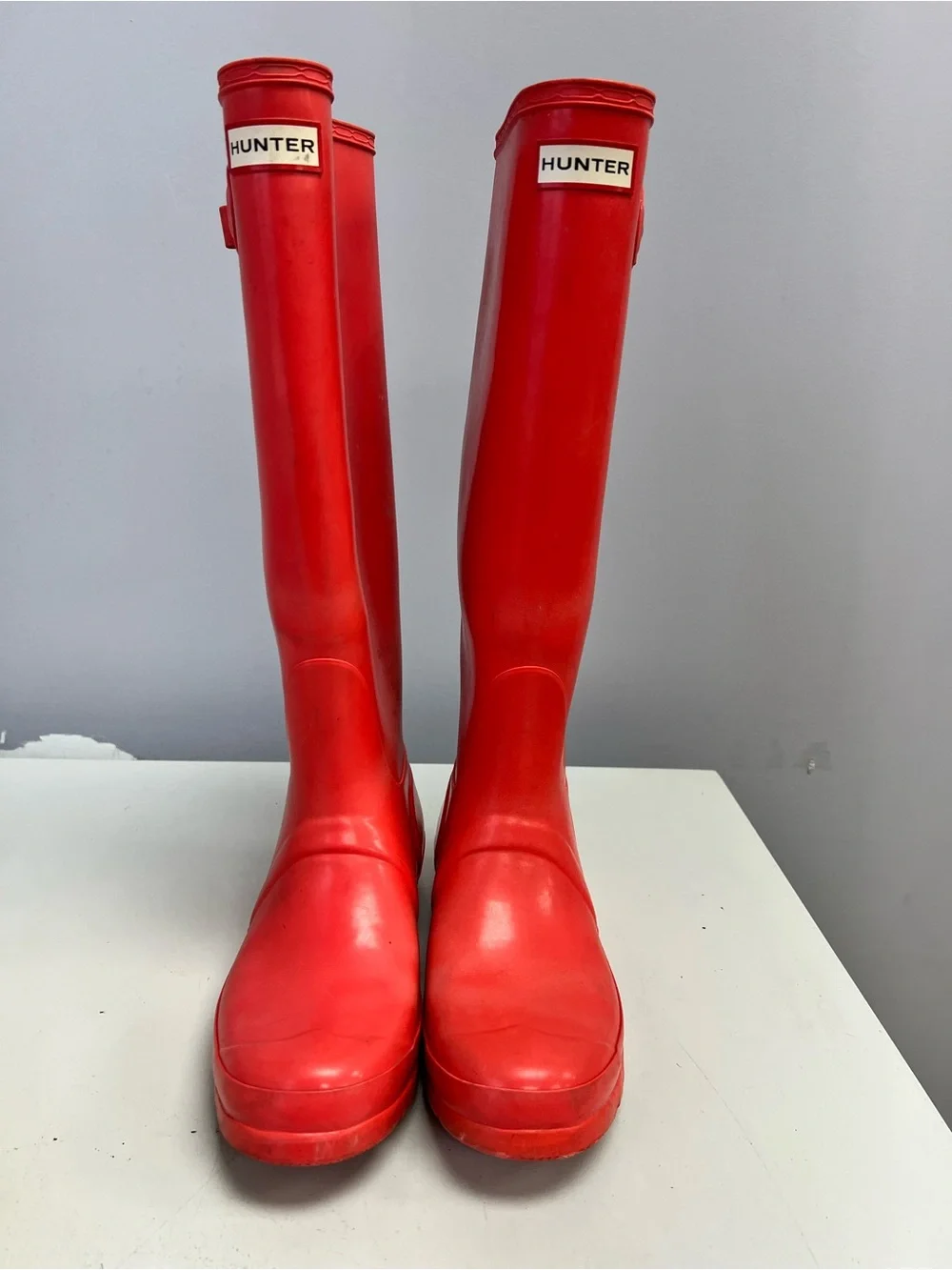 Hunter Tall Coral Rain / Work Boots Women’s 8